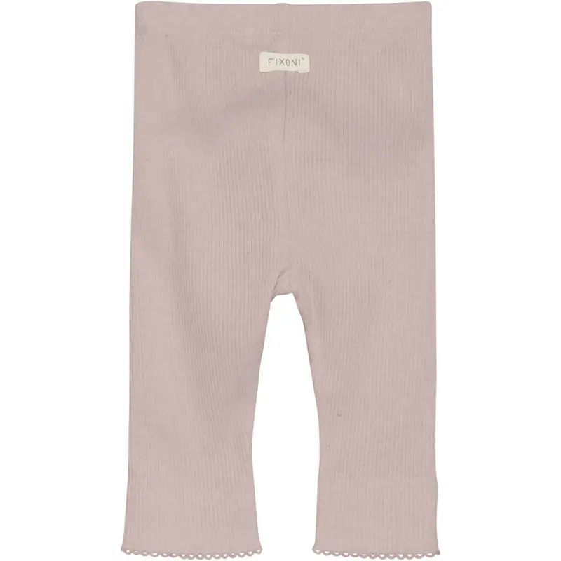 Fixoni Pale Mauve Melange Leggings Melange Rib 2