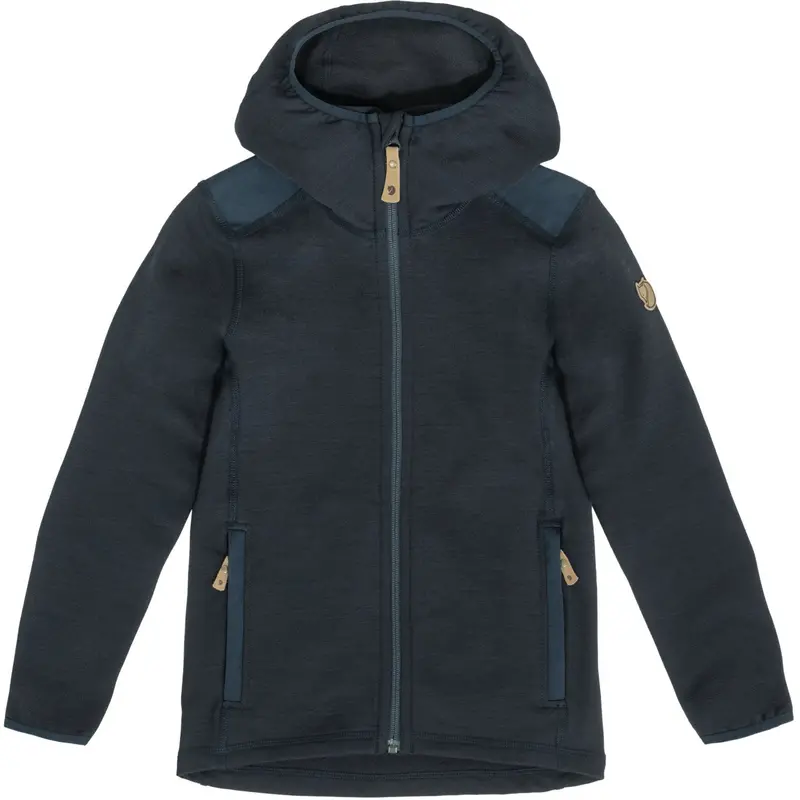 Fjällräven Dark Navy Kids Keb Fleece Hættetrøje 1
