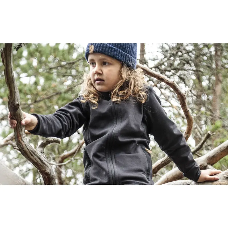 Fjällräven Dark Navy Kids Keb Fleece Hættetrøje 2
