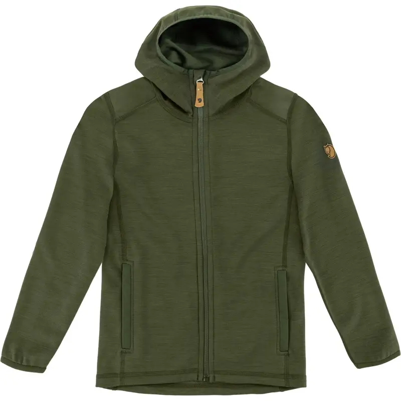 Fjällräven Deep Forest Kids Keb Fleece Hættetrøje 1