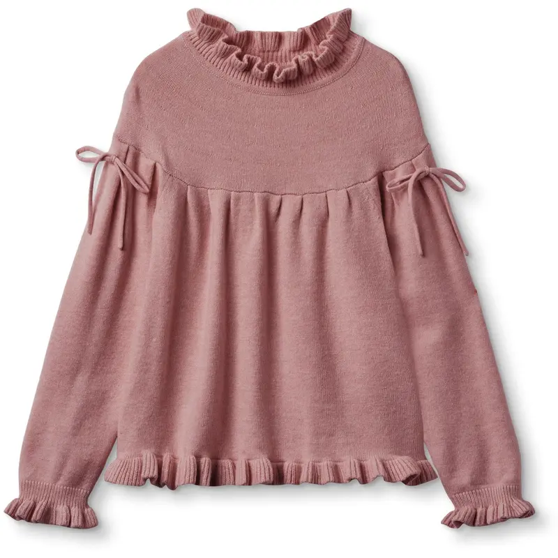 Fliink Ash Rose Kino Ls Strik Bluse 1