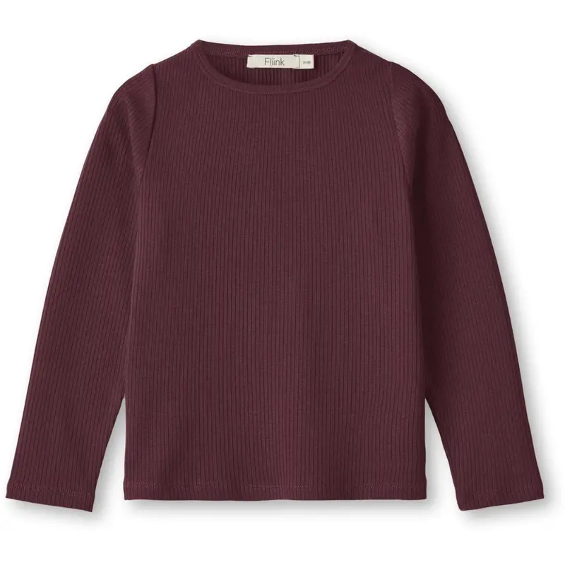 Fliink Burgendy Kenna Ls Bluse 1