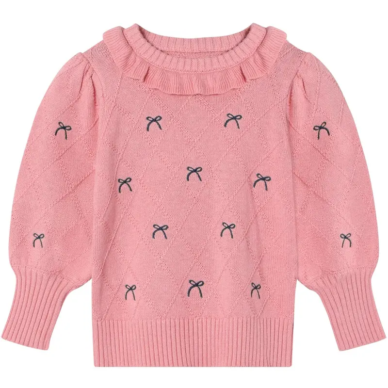 Fliink Candy Pink Lucie Sløjfe Pullover 1
