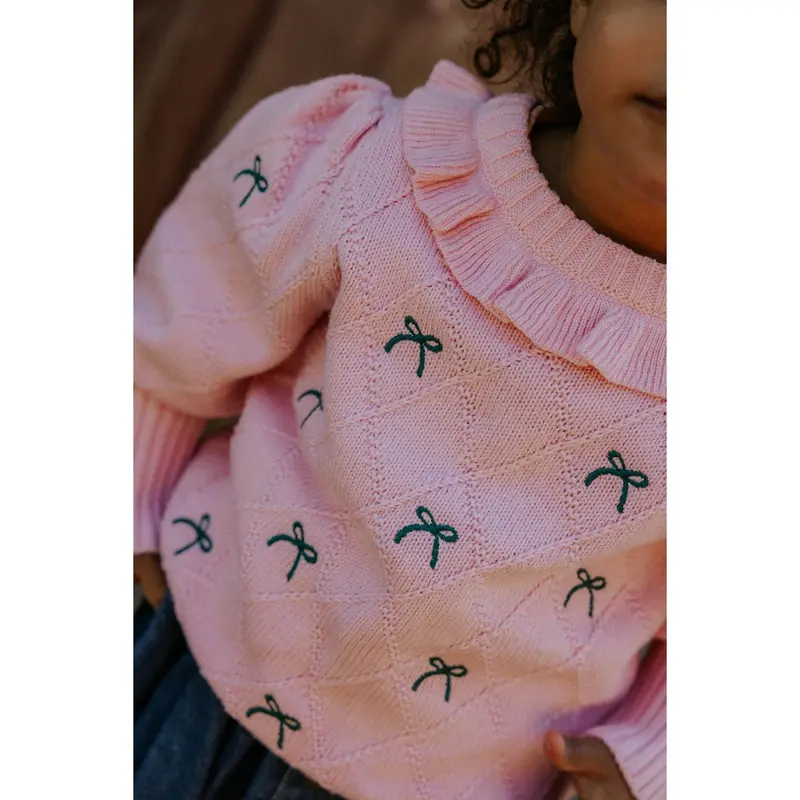 Fliink Candy Pink Lucie Sløjfe Pullover 2