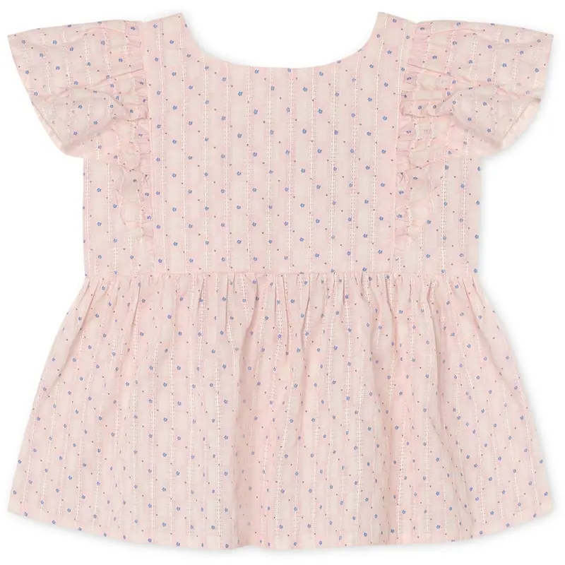 Fliink Chalk Pink Check Aop Zorro Sl Top 1