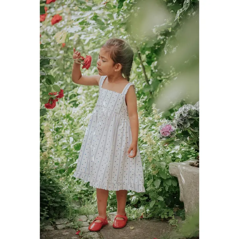 Fliink Cloud Dancer Dot Aop Polka Kjole 3