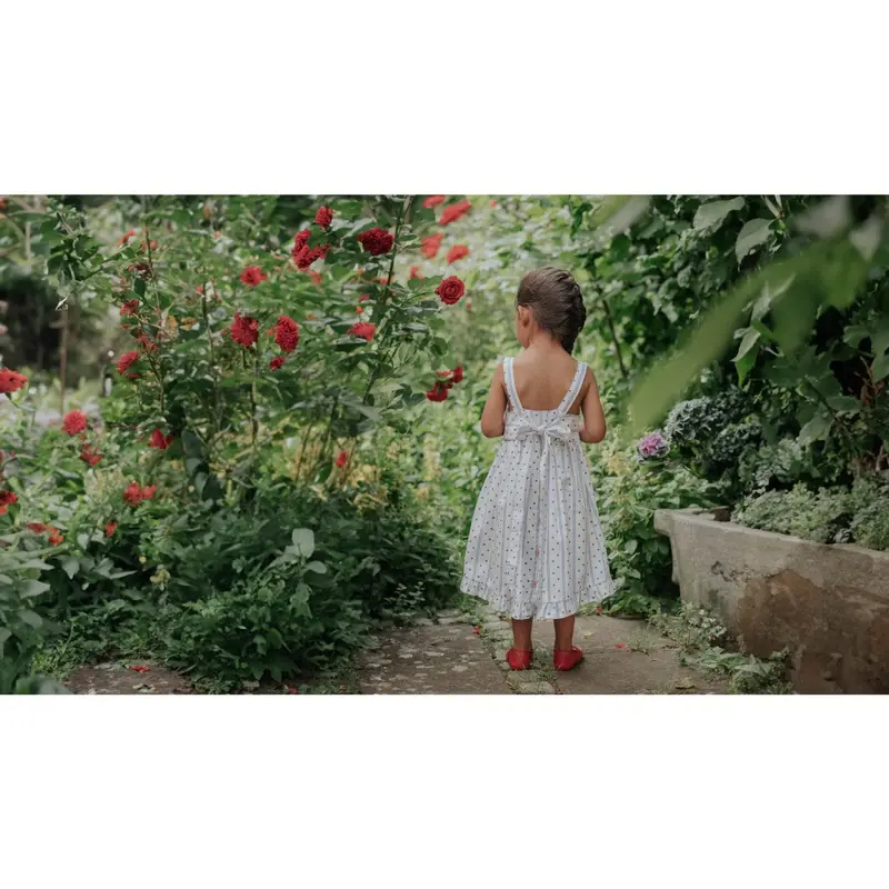 Fliink Cloud Dancer Dot Aop Polka Kjole 5