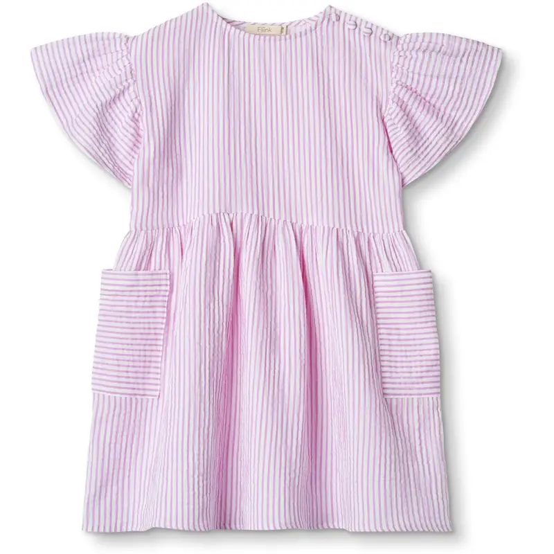 Fliink Cloud Dancer Pink Stripe Ciao Stripe Kjole 1