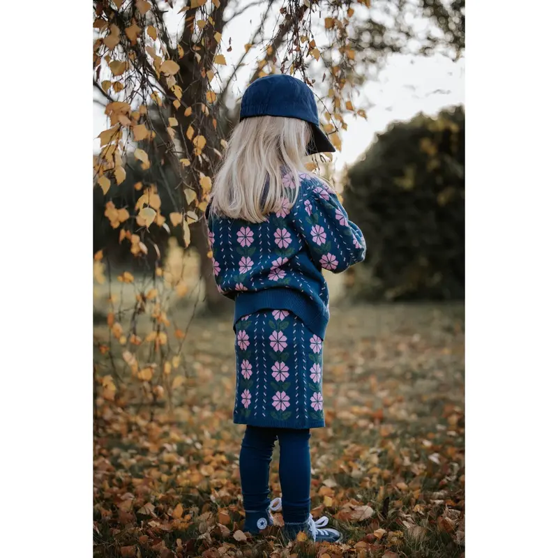 Fliink Insignia Blue Garden Strik Bluse 3