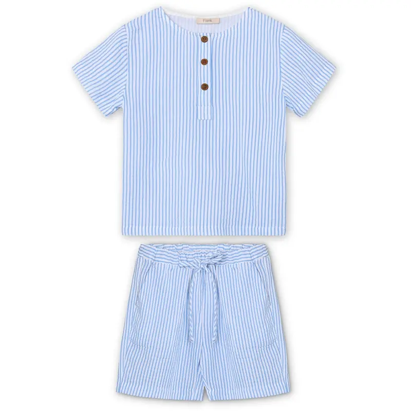Fliink Marina Stribed Cha Cha Shorts Sæt 1
