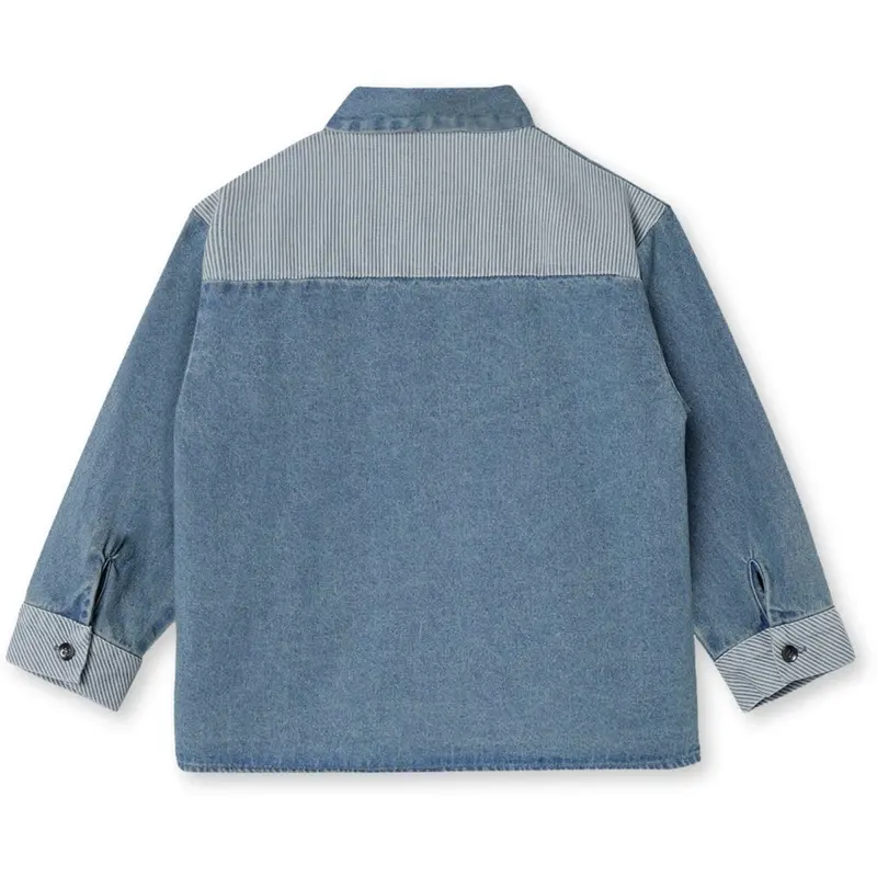 Fliink Medium Denim Blue Don Contrast Skjorte 2