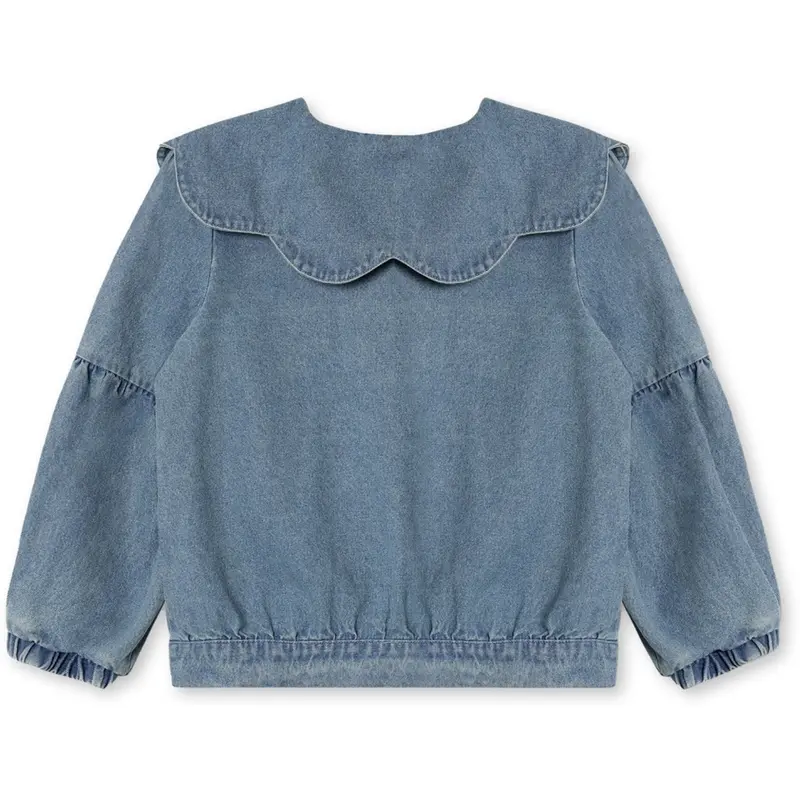 Fliink Medium Denim Blue Don Rose Bomberjacket 4