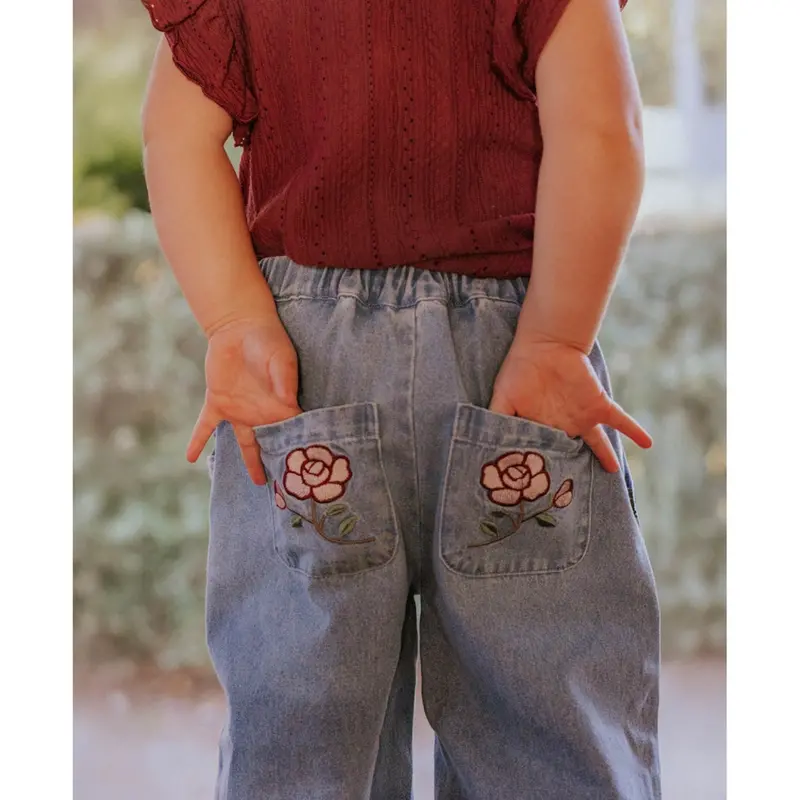Fliink Medium Denim Blue Don Rose Bukser 2