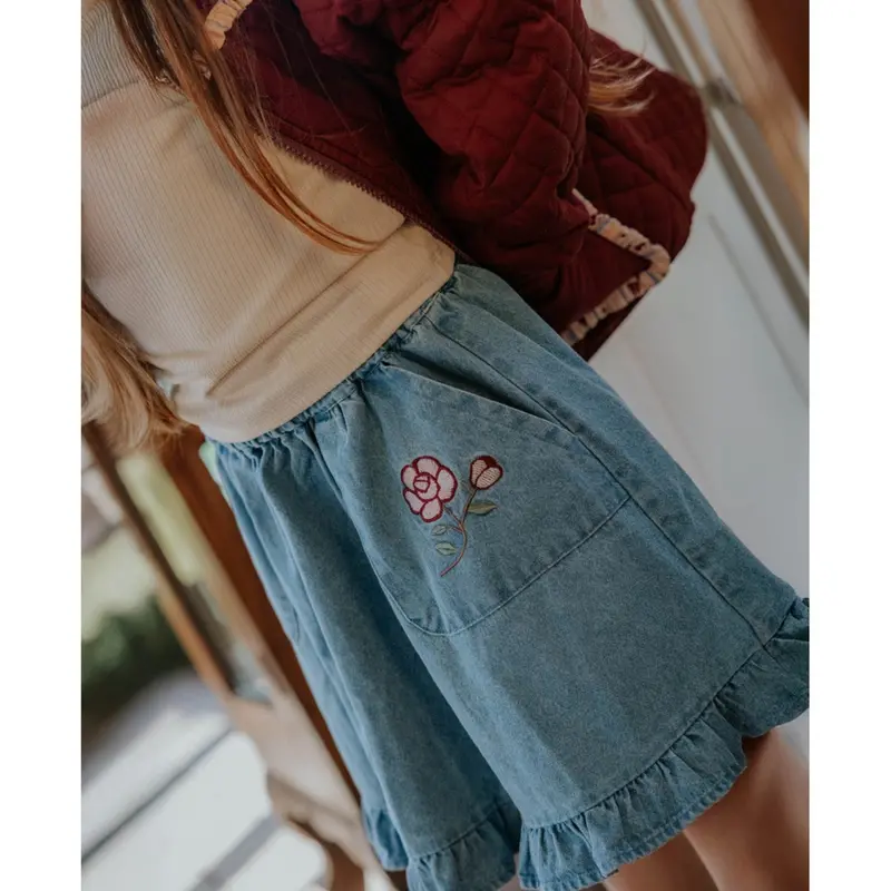 Fliink Medium Denim Blue Don Rose Nederdel 2