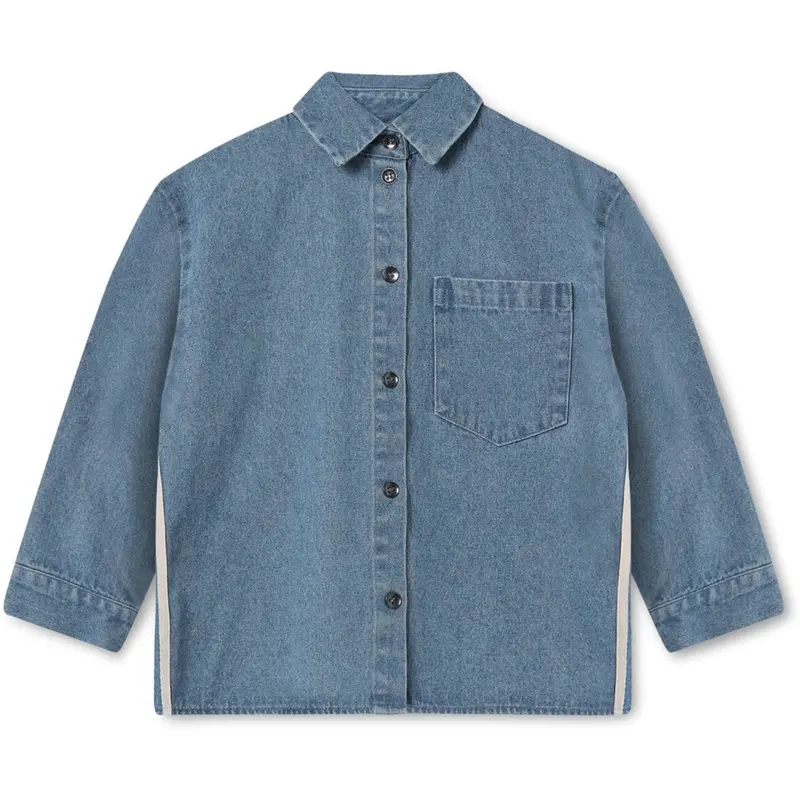 Fliink Medium Denim Blue Donny Bluse 1