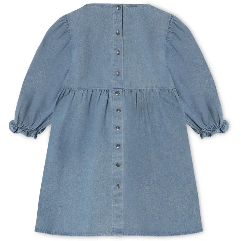 Fliink Medium Denim Blue Donny Ls Kjole 2