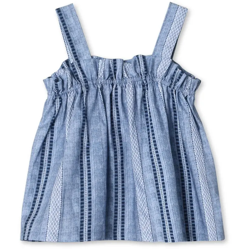 Fliink Navy Amie Ruffle Top 5