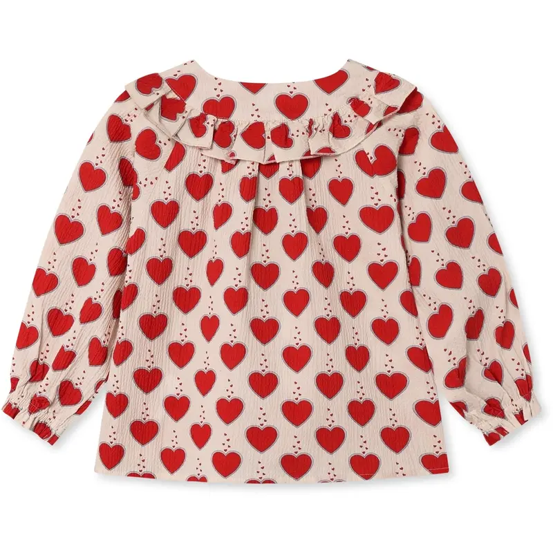 Fliink Sandshell Aop Winter Heart Bluse 2