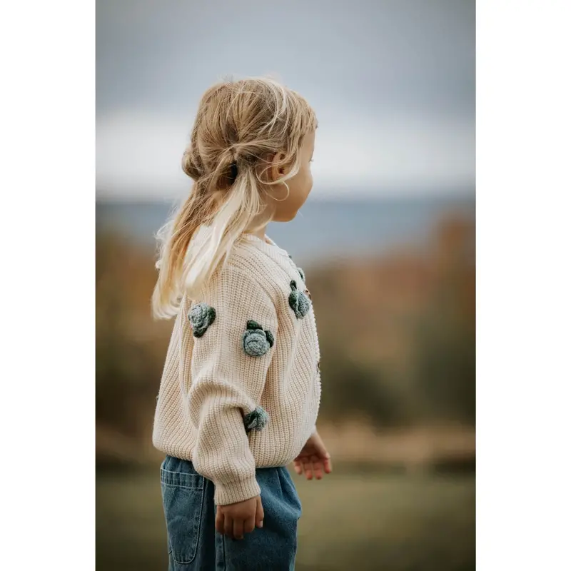 Fliink Sandshell Cool Flower Cardigan 5