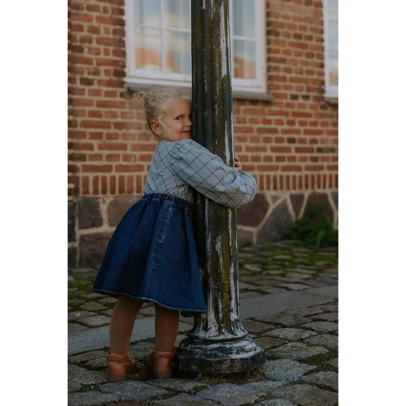 Fliink Slate Cody Check Bluse 3