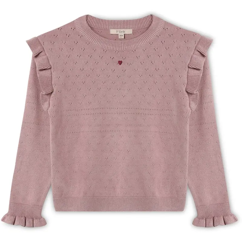 Fliink Woodrose Fame O-Neck Bluse 1