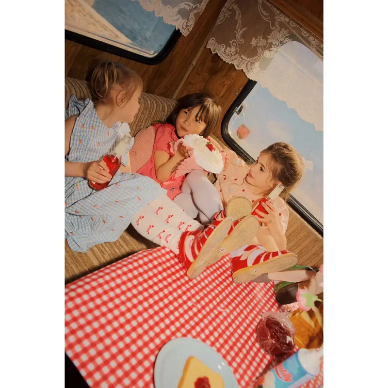 Flöss Berry/Bow Gingham Dolly Sløjfe Kjole 3
