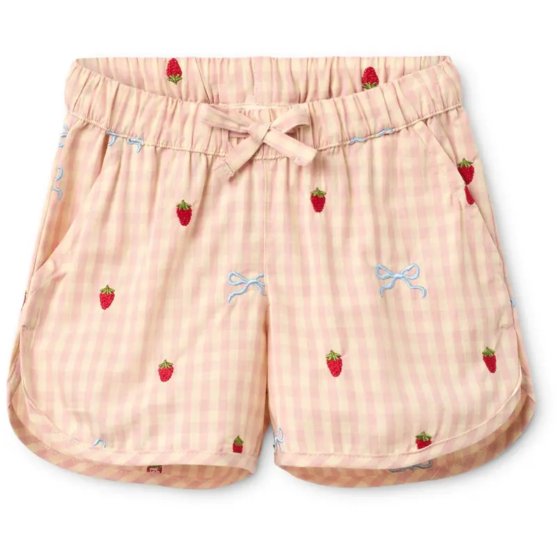 Flöss Berry/Bow Gingham Dolly Sløjfe Shorts 1
