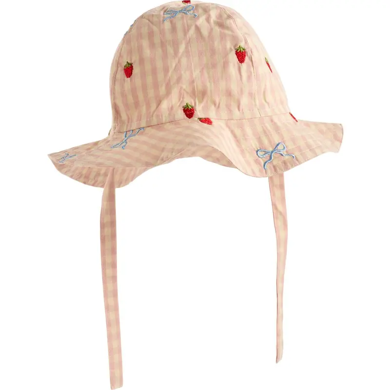 Flöss Berry/Bow Gingham Dolly Sløjfe Solhat 1