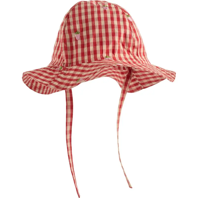 Flöss Red-Pink Berry Gingham Molly Pineberry Solhat 1