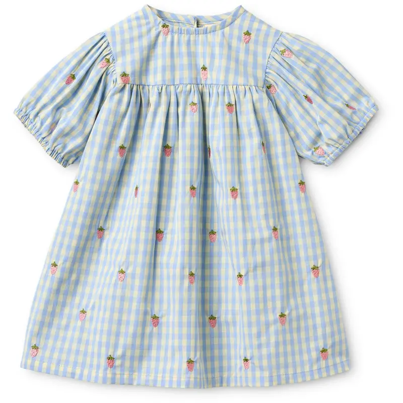 Flöss Sky Berry Gingham Mille Ss Kjole 1