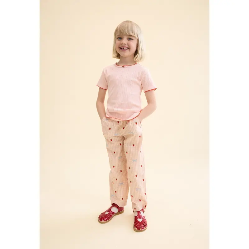 Flöss Soft Rose Liva Ss Pointelle T-Shirt 2