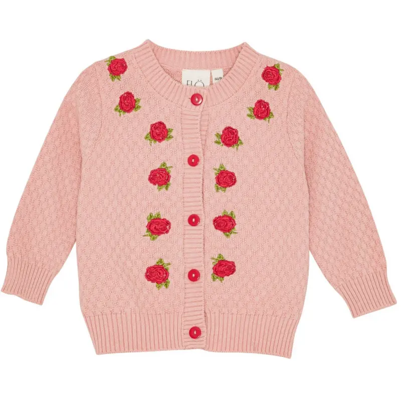 Flöss Warm Pink Aya Cardigan 1