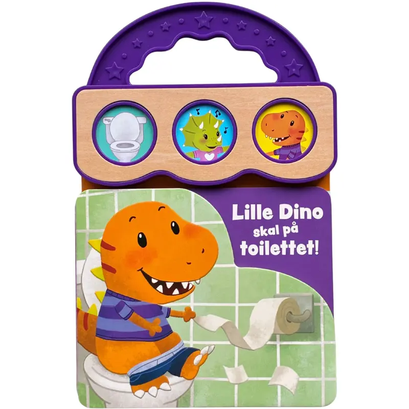 Forlaget Tukan Papbog Med Håndtag: Lille Dino Skal På Toilettet! 1