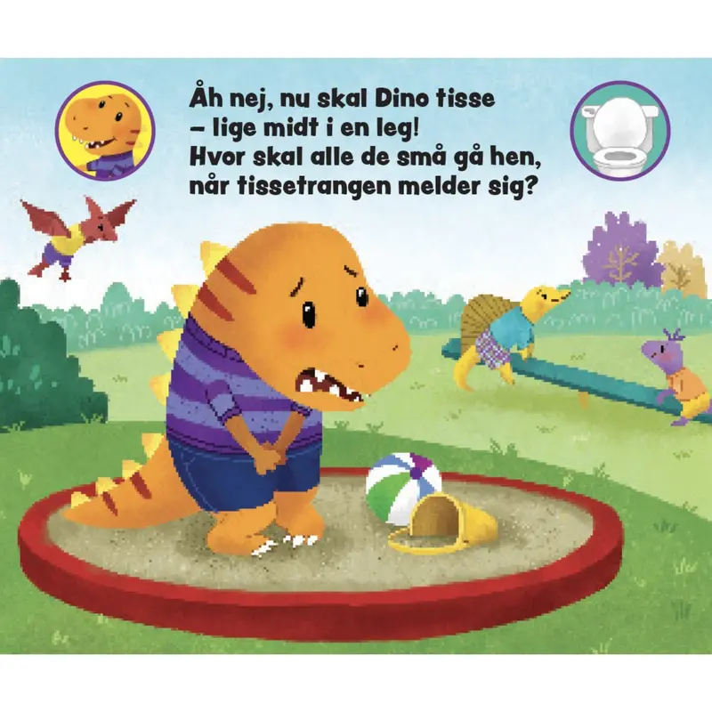 Forlaget Tukan Papbog Med Håndtag: Lille Dino Skal På Toilettet! 2