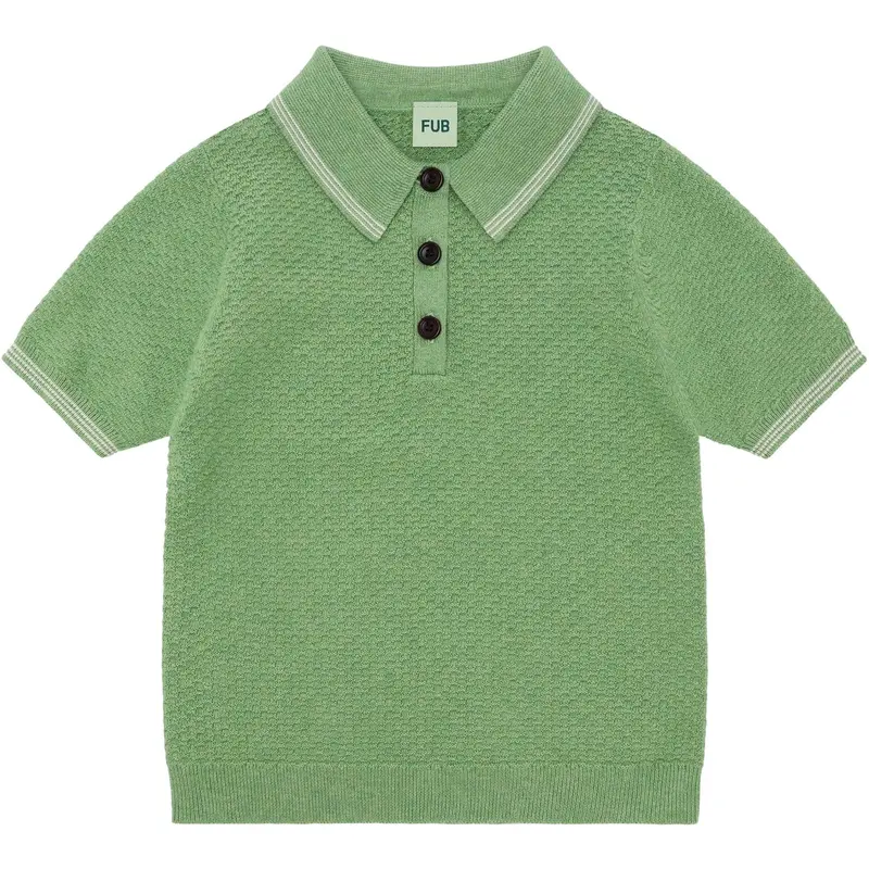Fub Apple Melange Pique Polo 1
