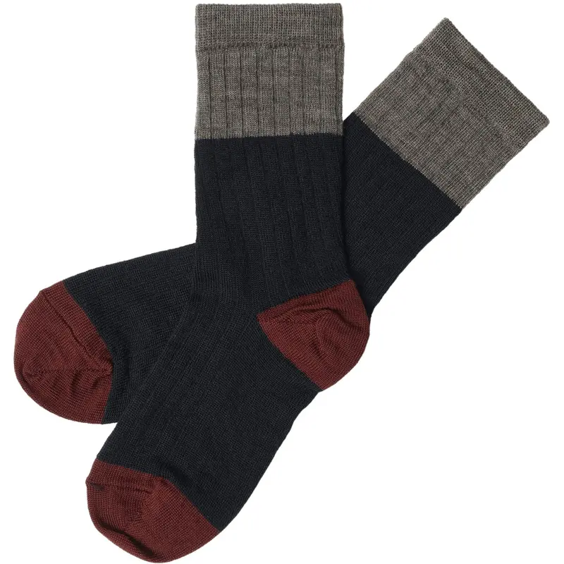Fub Dark Navy 2-Pak Colour Block Strømper 1