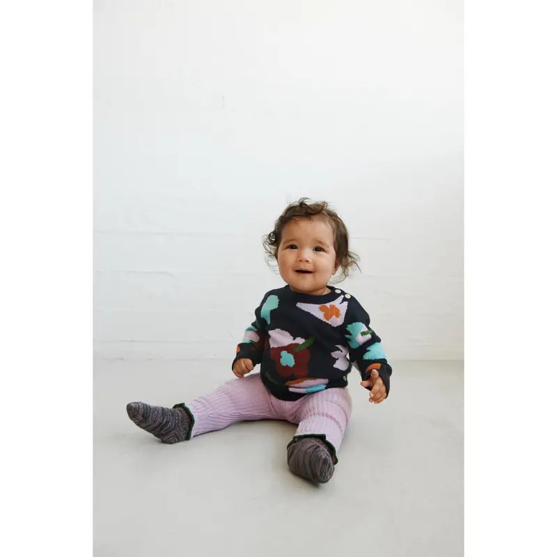 Fub Dark Navy Baby Jaquard Sweater 3