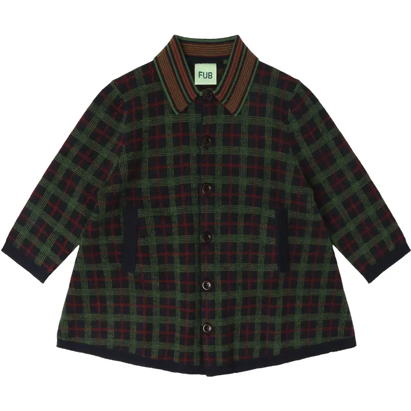 Fub Dark Navy Felted Frakke 1