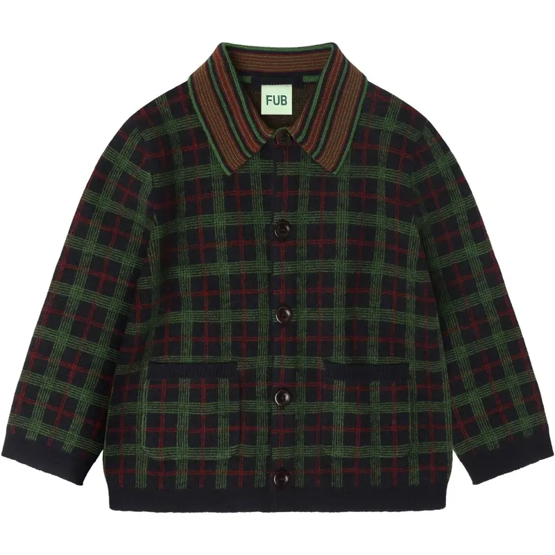 Fub Dark Navy Felted Jakke 1