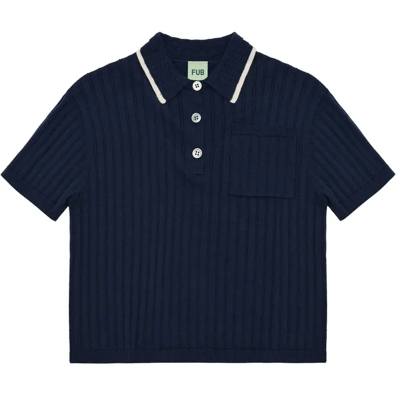Fub Dark Navy Rib Polo 1