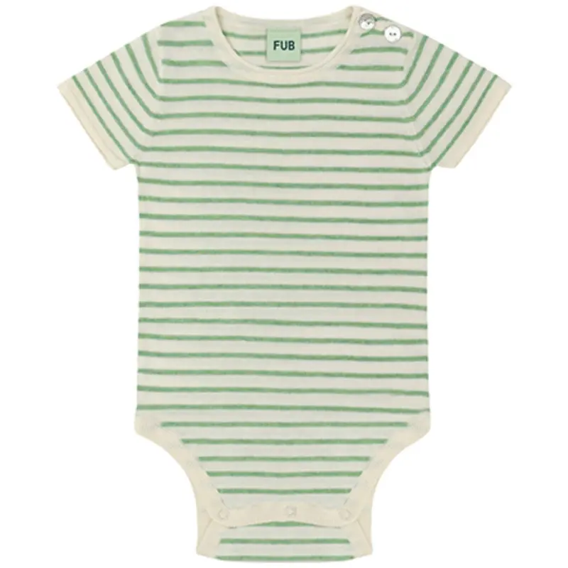 Fub Ecru/Apple Melange Baby Ss Body 1