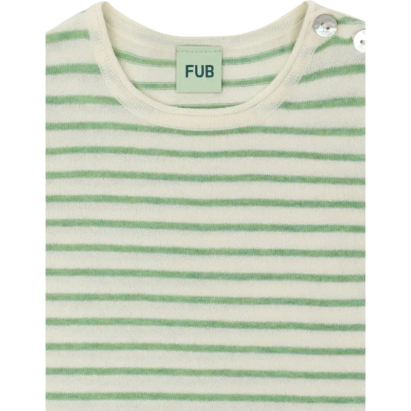 Fub Ecru/Apple Melange Baby Ss Body 2