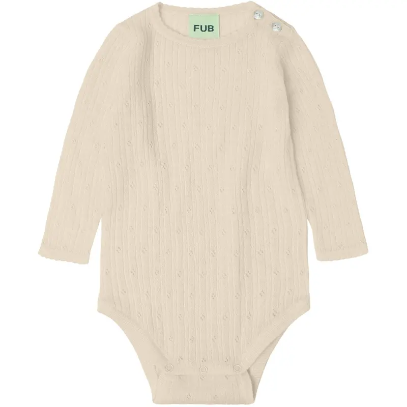 Fub Ecru Baby Pointelle Body 1