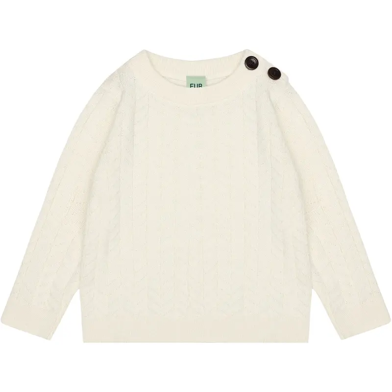 Fub Ecru Baby Zigzag Crew 1