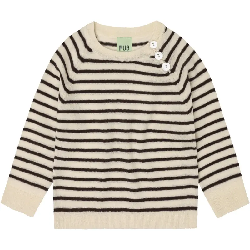 Fub Ecru/Mocca Baby Bluse 1
