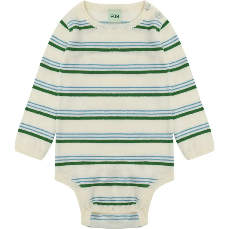 Fub Ecru/Pine Baby Ls Body 1