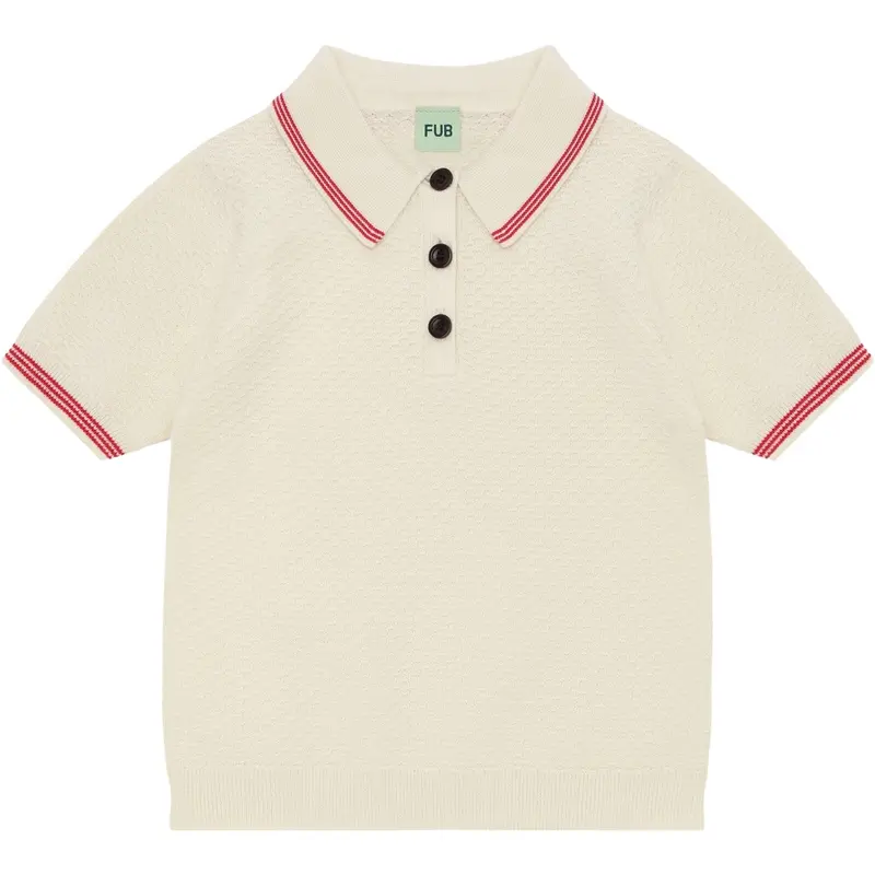 Fub Ecru Pique Polo 1