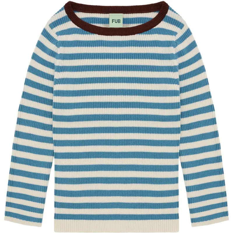 Fub Ecru/Sea Rib Bluse 1