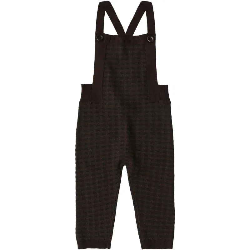 Fub Mocca/Dark Navy Baby Checked Smækbukser 1