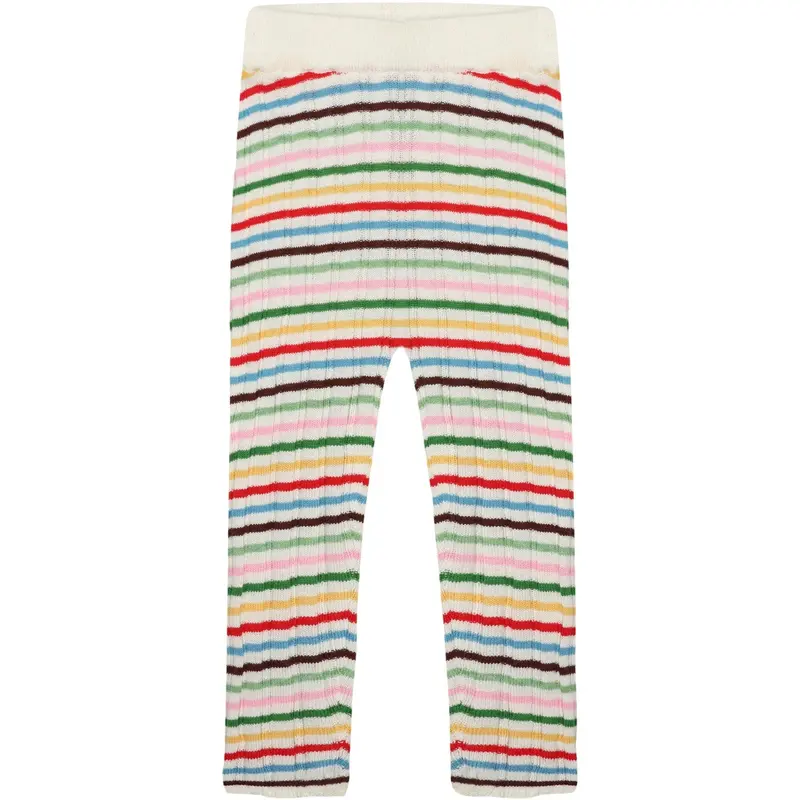 Fub Multi Stripe Baby Rib Leggings 1